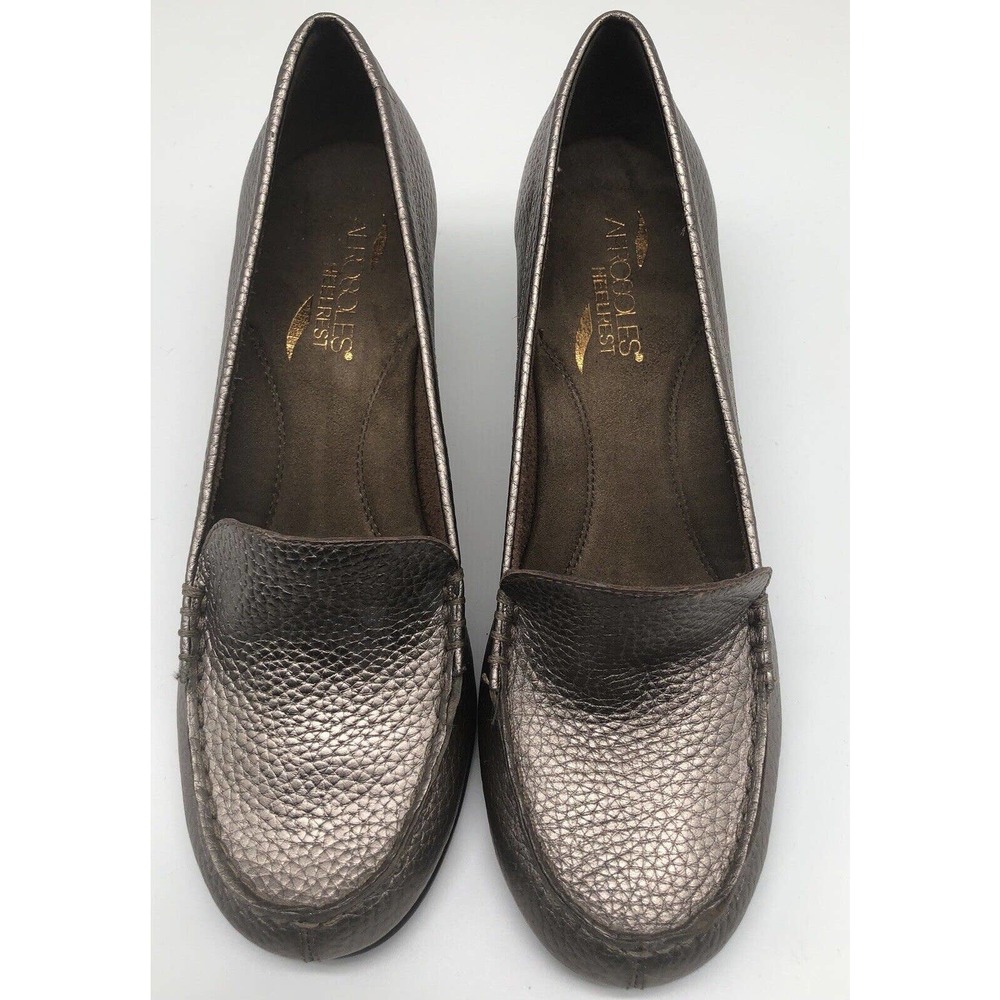 Aerosoles Heelrest Sz 8.5M Shoes Women's Leather Wise Choice 2.5" Heel Comfort